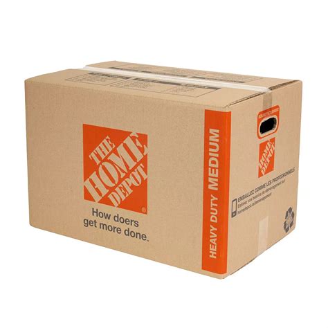 The Home Depot Heavy Duty Medium Moving Box 23 Inch L X 15 Inch W X 15