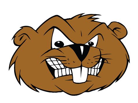Drawn Head Of An Evil Beaver Free Image Download