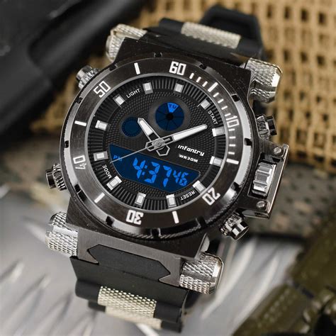 buy infantry mens military watch analogue digital outdoor wrist watches for men army tactical