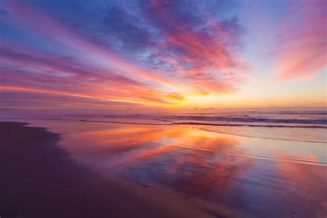 Stunning Beach Sunrise K Wallpaper K