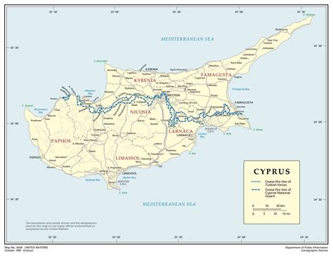 Large Detailed Political And Administrative Map Of Cyprus Cyprus