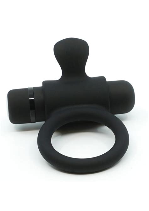 Nu Sensuelle Silicone Bullet Ring With Clit Usb Stimulator Rechargeable Multi Speed Black Love
