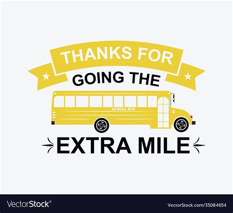 Thanks For Going Extra Mile Royalty Free Vector Image
