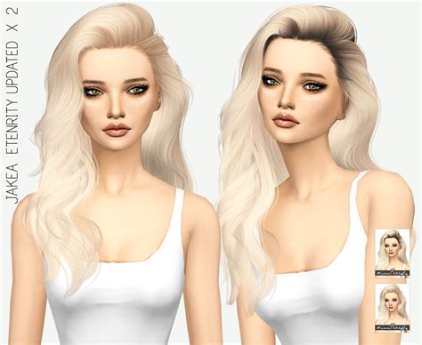 Moonflowersims Ts4 Jakea Eternity Updated Solids And Dark Roots