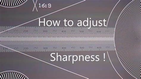 The Best Sharpness Settings For Projectors And Tv Youtube