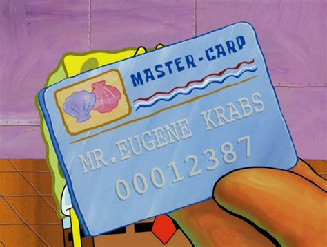 Mr Krabs Credit Card Encyclopedia Spongebobia Fandom