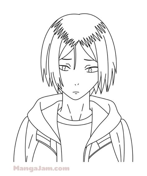 How To Draw Kenma Kozume From Haikyuu MANGAJAM Com Anime Character