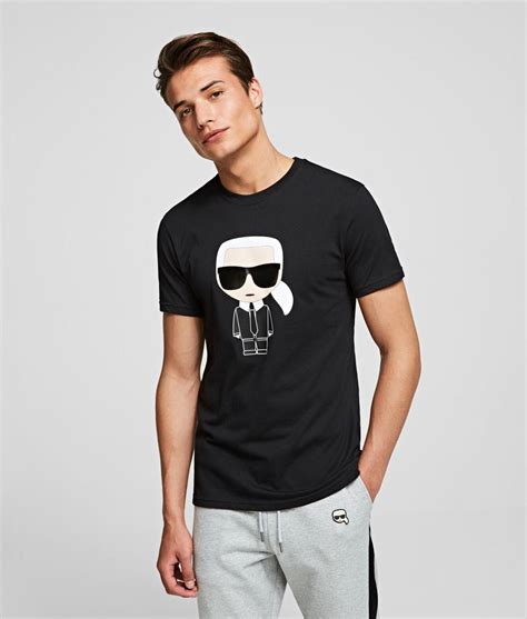 Karl Lagerfeld Karl Ikonik T Shirt In Black For Men Lyst