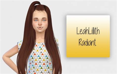 Leahlillith Radiant Hair Kids Version At Simiracle Sims