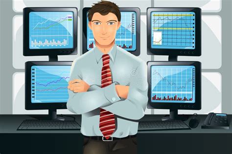 Stock Trader Stock Vector Illustration Of Professional 20644267