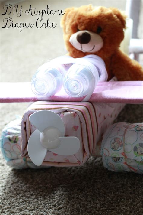 Diy Airplane Diaper Cake Perfect For Baby Shower Ts