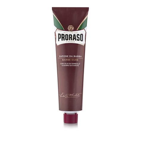 Proraso Red Shave Soap Shave Tube Cream Shea Butter And Sandal Oil 15ml