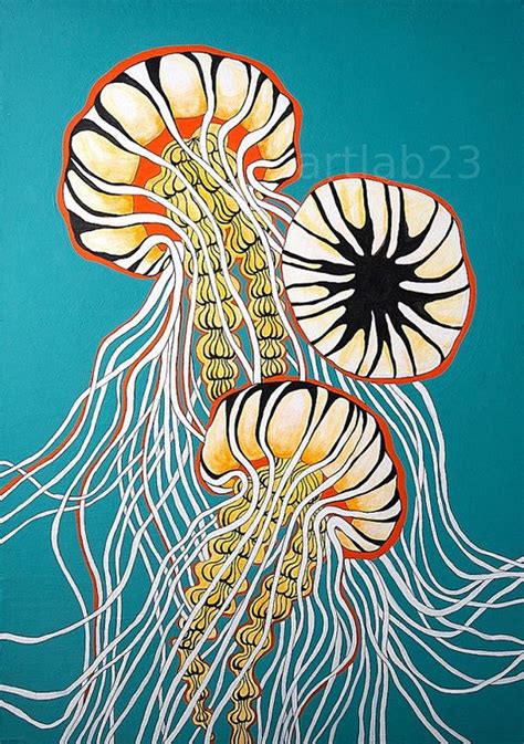 Art Prints Animals And Jellyfish Art On Pinterest