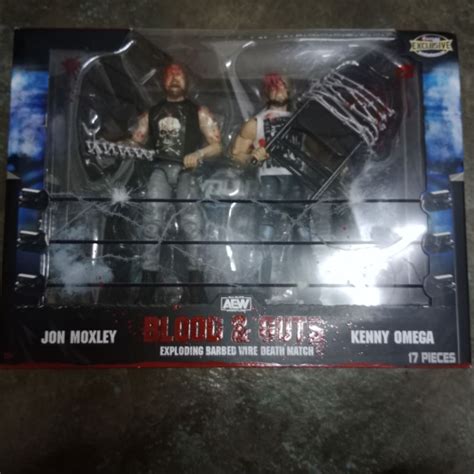 Jazwares Aew Blood And Guts Exploding Barbed Wire Death Match Jon Moxley