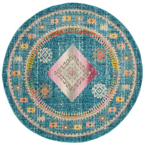 Buy round rugs and get the best deals at the lowest prices on ebay! Safavieh Madison Blue/Fuchsia 7 ft. x 7 ft. Round Area Rug ...