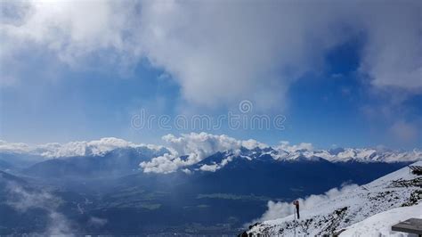 Innsbruck Tirolaustria September 21 2017 Distant Snowy High