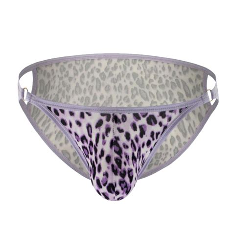 Bjutir Panties For Mens Underwear Leopard Print Low Waisted And Spicy