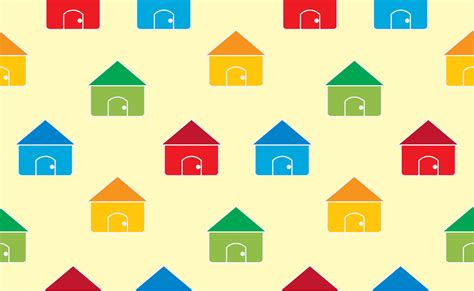Houses Seamless Pattern Background 683621 Vector Art At Vecteezy