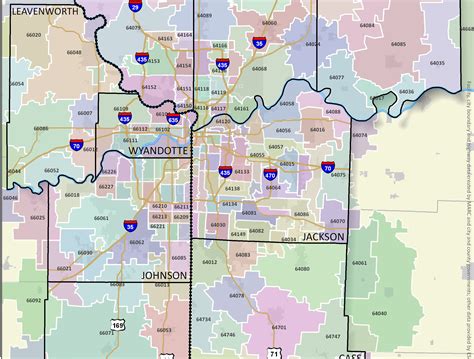 Kansas City Ks Zip Code Map – Map Vector
