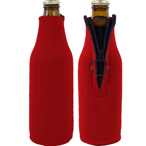 Blank Foam Zipper Bottle Coolie Wholesale Coolies
