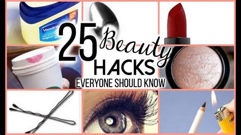 25 Beauty Hacks Every Girl Should Know Youtube