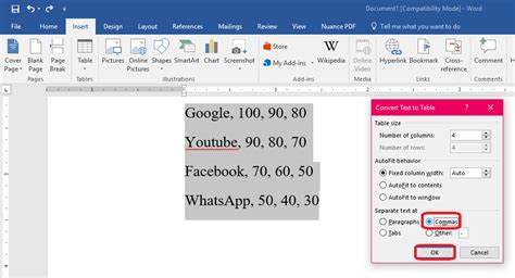 How To Convert Table Into Text In Ms Word Printable Templates Free