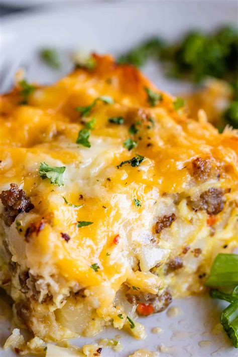 Easy Breakfast Casserole Recipe With Sausage And Potatoes Photos