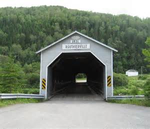 Covered Bridges Routhierville Covered Bridge Quebec Canada Bridge