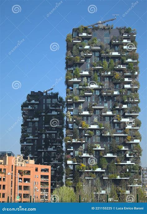 Milan Italy March 30 2021 Vertical Forest Buildings Editorial Image