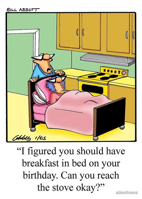 Funny Husband Wife Birthday Humorous Art Cartoon By Abbottoons Redbubble
