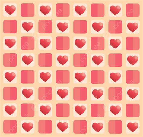 Cute Pastel Heart Pattern Background Vector Illustration Cute Love