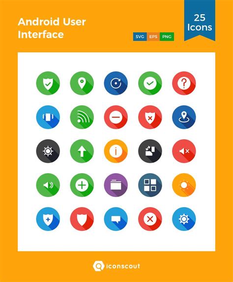 Download Android User Interface Icon pack Available in SVG, PNG & Icon