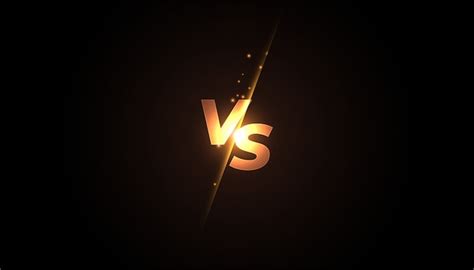 Free Vector Versus Vs Screen Banner For Battle Or Comparision