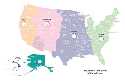 How Many Time Zones Are In Alaska Worldatlas