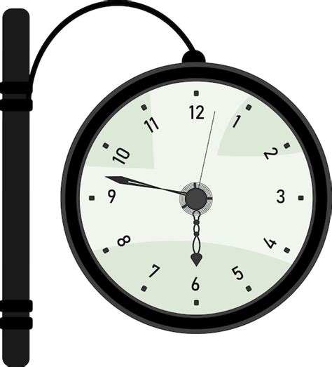 Premium Vector Train Station Clock Arrival And Departure Time Railway
