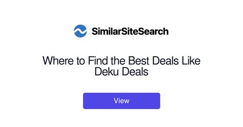 Where To Find The Best Deals Like Deku Deals Similarsitesearch