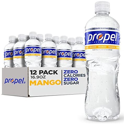 Propel Mango Zero Calorie Water Beverage With Electrolytes And Vitamins Cande 169 Fl Oz Pack Of