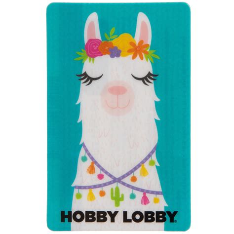 Hobby lobby credit can be used at hobbylobby.com. Llama Gift Card | Hobby Lobby