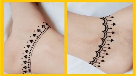 Easy Trick Foot Mehndi With Dots Mehndi For Beginners Mehndi Designs Youtube