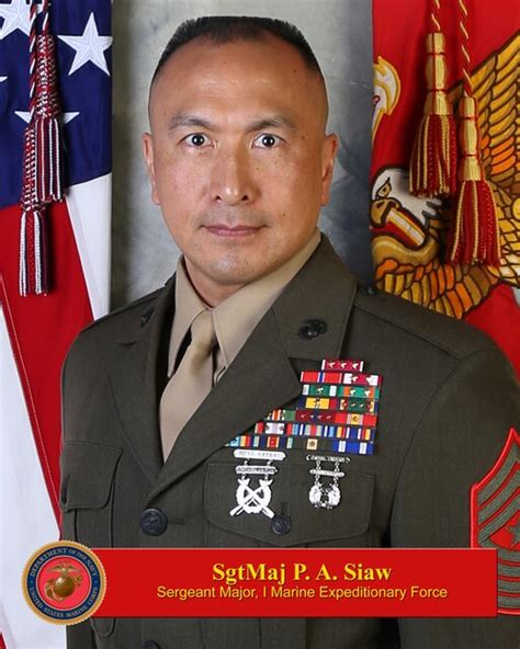 Sgt Maj P A Siaw I Marine Expeditionary Force Leaders