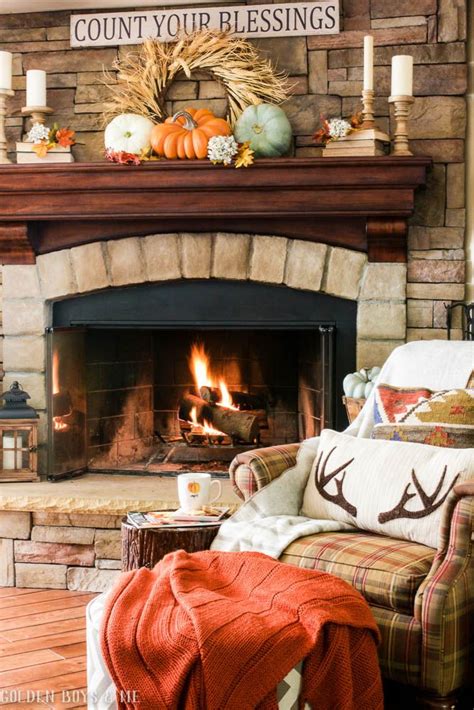 Fall Fireplace Mantel Idea More Fireplace