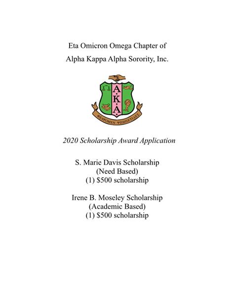 Eta Omicron Omega Chapter Of Alpha Kappa Alpha Sorority Inc 2020