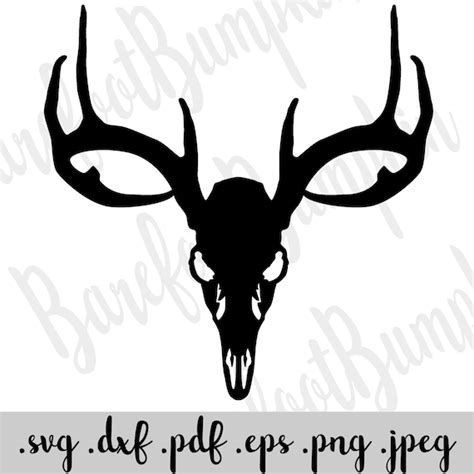 Deer Skull Svg Instant Download Etsy