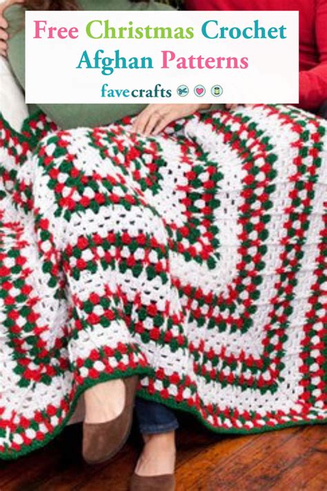25 Free Christmas Crochet Afghan Patterns Christmas Crochet Blanket
