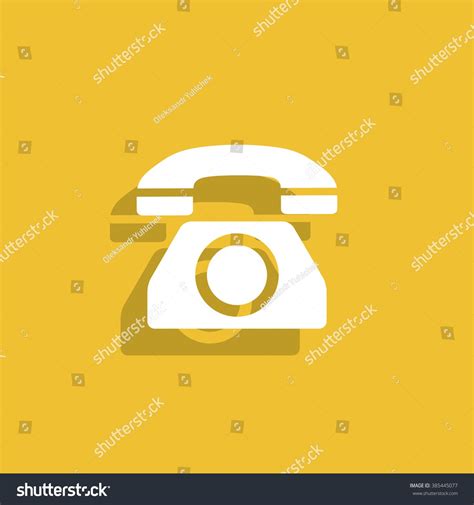 Vector Icon Of A Phone Flat Design Style Eps 10 Ad Sponsored