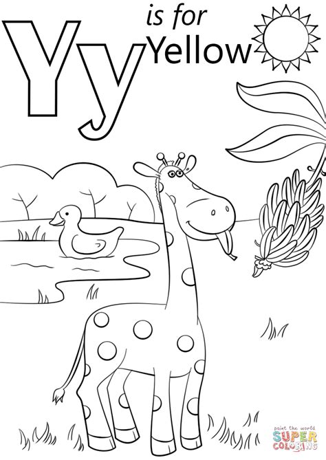 Learn Your Colors Yellow Coloring Page By Rebecca Burk Illustrations