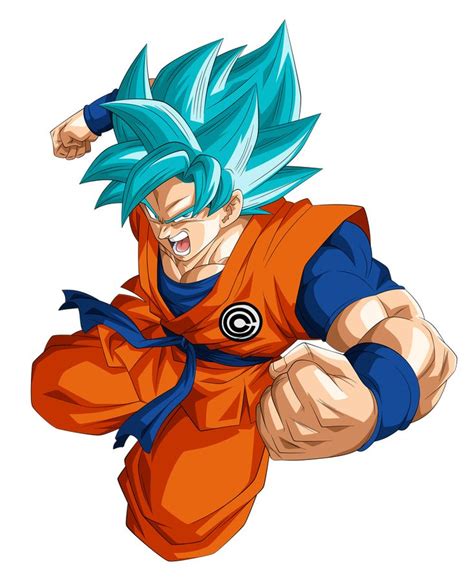 Goku Super Saiyajin Blue Render By Ssjrose On Deviantart Dragon My