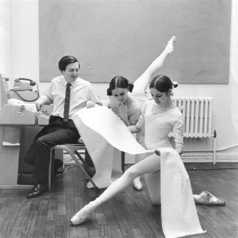 Photograph Of R John Lansdown With Dancers From The Royal Ballet School