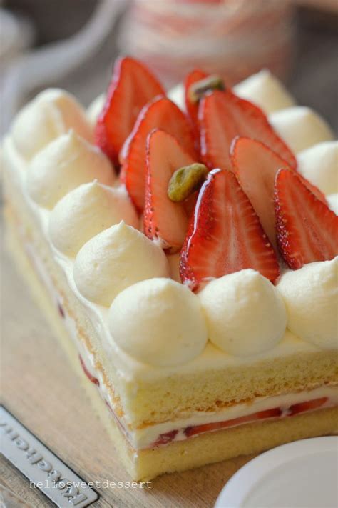 Easy Japanese Strawberry Shortcake Light And Moist Hello Sweet