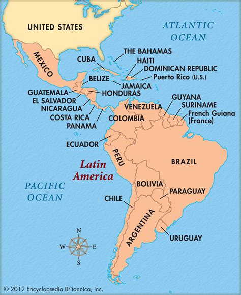 Latin America Map Countries And Capitals Hayley Drumwright